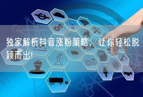 独家解析抖音涨粉策略，让你轻松脱颖而出!